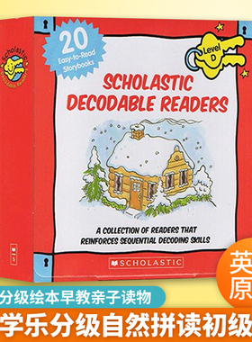 英文原版 Scholastic Decodable Readers Box Set Level D-Color 学乐分级自然拼读初级 英语分级绘本早教亲子读物 英文版