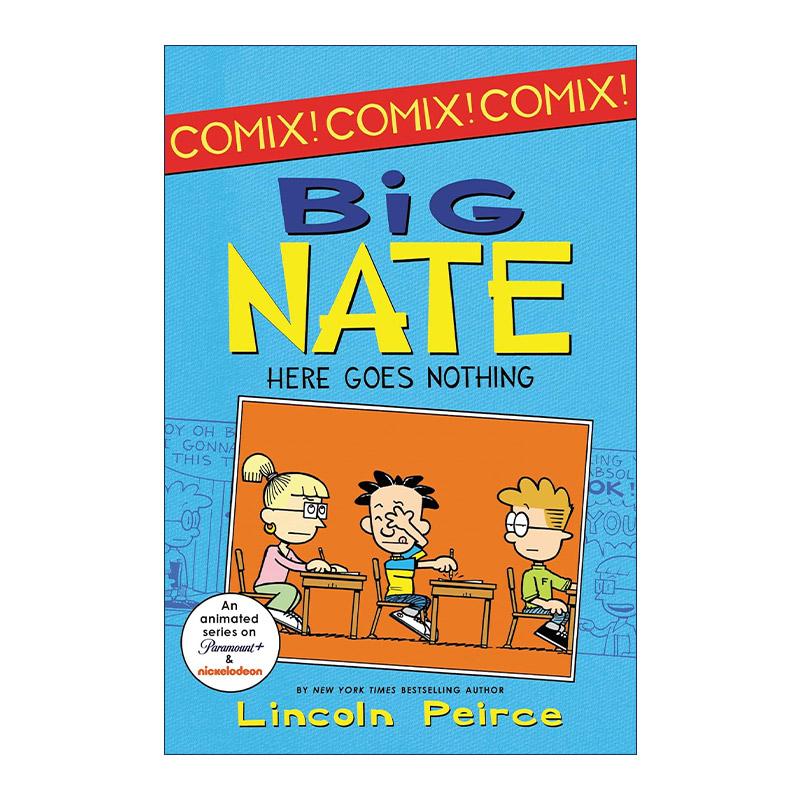 英文原版 Big Nate Here Goes Nothing 大内特四格漫画2 英文版 进口英语原版书籍