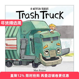 英文原版 Trash Truck 小汉克和垃圾车 纸板书 同名动画片 友谊故事 英文版 进口英语原版书籍