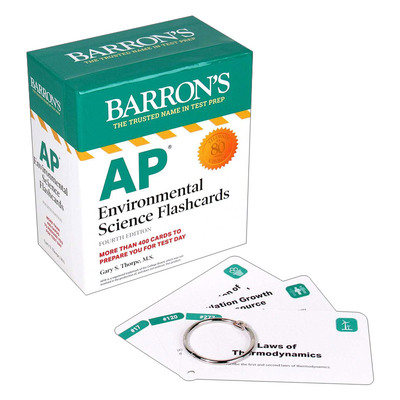 英文原版 AP Environmental Science Flashcards 巴朗AP环境科学闪卡 第4版 含环扣 英文版 进口英语原版书籍