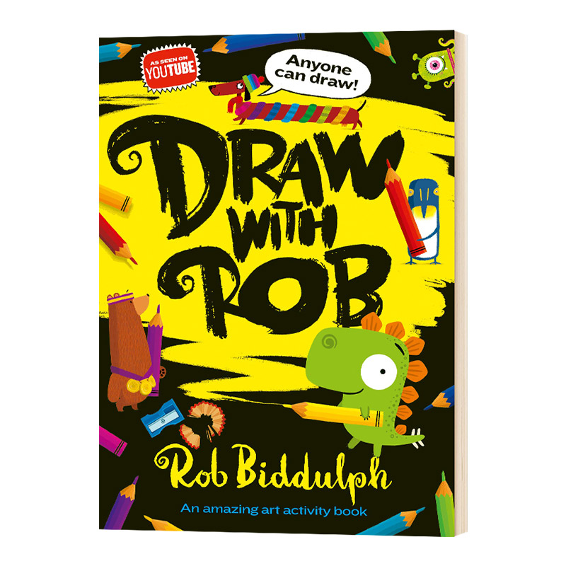 英文原版 Draw With Rob 和罗伯比达尔夫一起画画 Rob Biddulph 进口英文原版书籍