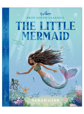 The Little Mermaid 小美人鱼 Sarah Gibb童话绘本系列 彩色剪影风格插画进口原版英文书籍