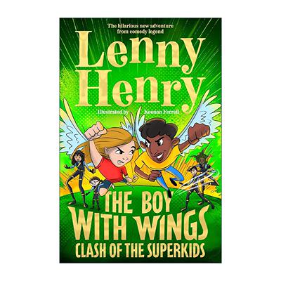 英文原版 The Boy With Wings Clash of the Superkids 有翅膀的男孩2 超级小子的冲突 儿童动作冒险章节桥梁书 进口英语原版书籍