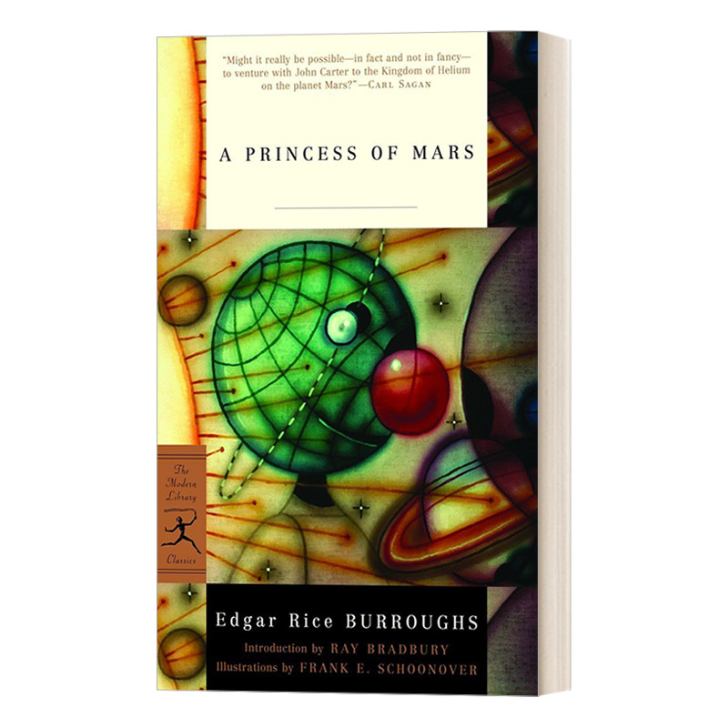 英文原版 A Princess of Mars Modern Library Classics 火星公主 Edgar Rice Burroughs埃德加·赖斯·巴勒斯 兰登书屋现代图书馆
