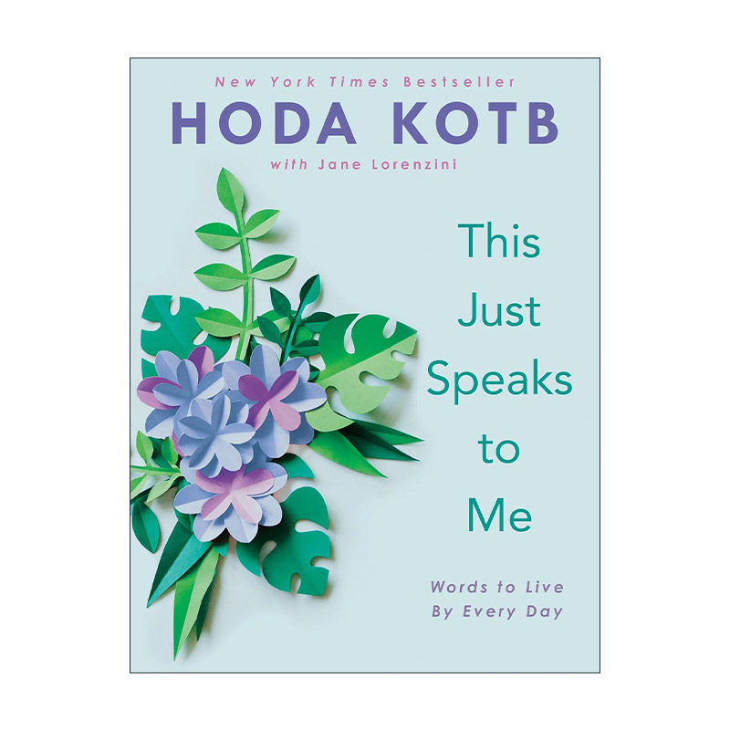 英文原版 This Just Speaks to Me 这只是对我而言 每天都要遵循的格言 精装 Hoda Kotb 英文版 进口英语原版书籍
