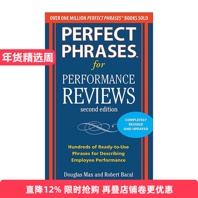英文原版 Perfect Phrases For Performance Reviews 表现评估的完美用语 第2版 英文版 进口英语原版书籍