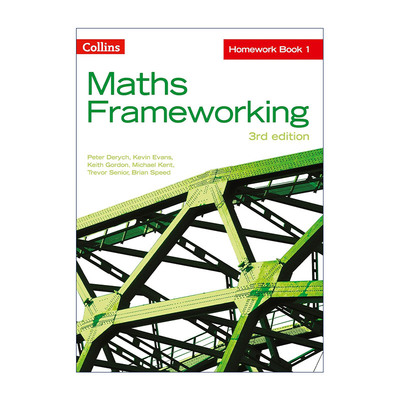 英文原版 Collins Maths Frameworking KS3 Maths Homework Book 1 柯林斯英国初一数学练习册 第三版 英文版 进口英语原版书籍