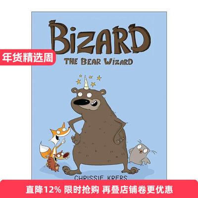 英文原版 Bizard the Bear Wizard 熊巫师比扎德 儿童全彩搞笑漫画 Chrissie Krebs 英文版 进口英语原版书籍
