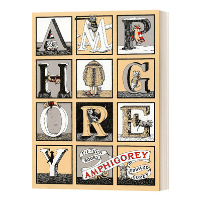 Edward Gorey:Amphigorey 无聊的幽默 黑色幽默大师爱德华戈里漫画经典进口原版英文书籍