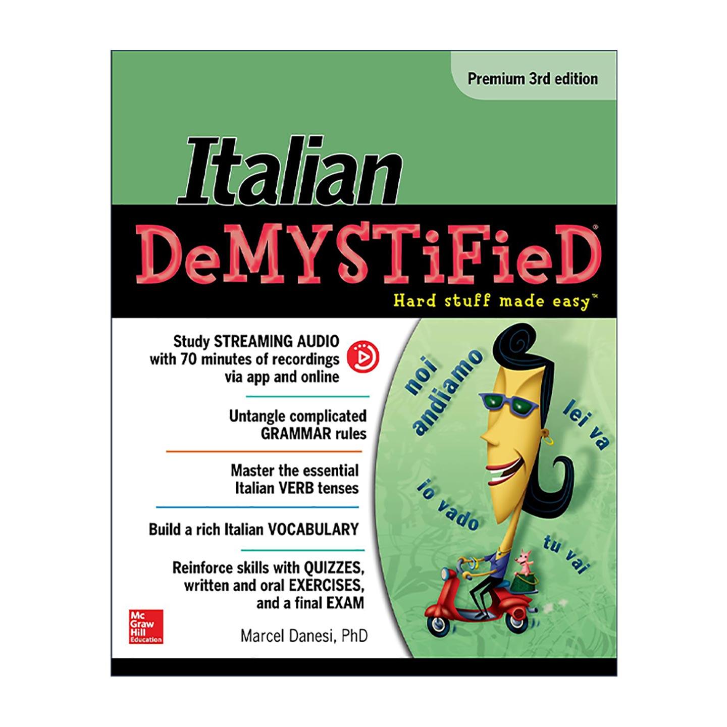 原版 Italian Demystified Premium 意大利语 第3版 自学向导系列 进口原版书籍