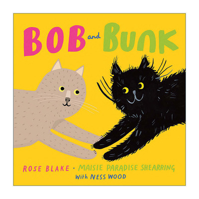 英文原版 Bob and Bunk 鲍勃和邦克 两只截然不同的猫 动物绘本 英文版 进口英语原版书籍