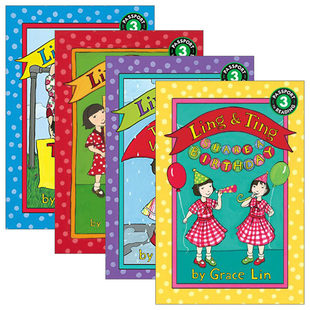 英文版 书籍 Ting Lin 一起过生日 Grace 玲玲和婷婷4册 进口英语原版 英文原版 真不是一模一样 Ling