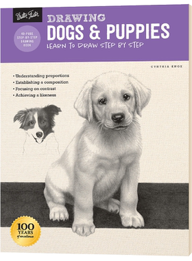英文原版 Drawing: Dogs & Puppies 进口艺术 如何绘画系列：狗 Quarto 素描技巧 英文版