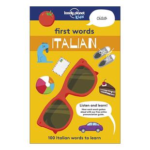 英文原版 Lonely Planet First Words Italian 孤独星球给孩子的意大利语单词书 英文版 进口英语原版书籍
