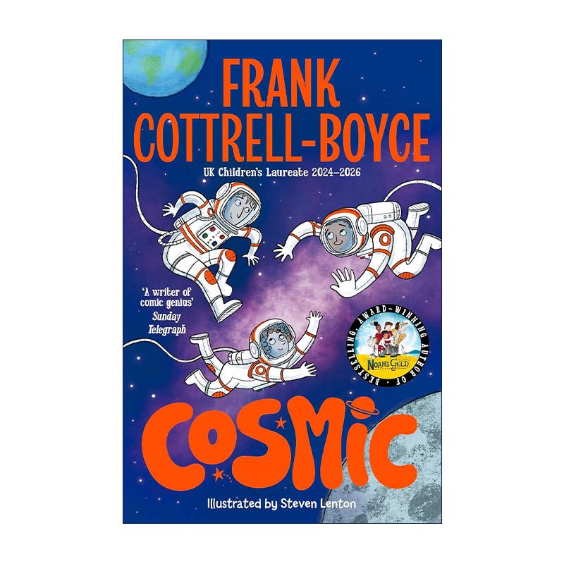 英文原版 Cosmic 飞入宇宙 儿童幽默科幻冒险故事 Frank Cottrell-Boyce 英文版 进口英语原版书籍