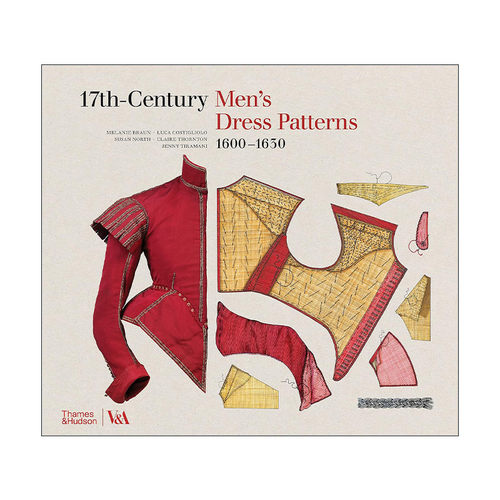 英文原版 17Th-Century Men's Dress Patterns 1600 - 1630 十七世纪男装图案 时尚服装设计书 精装 英文版 进口英语原版书籍