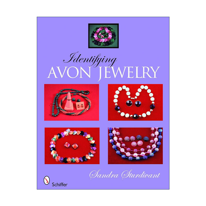 英文原版 Identifying Avon Jewelry 雅芳服装首饰鉴别权威指南 全彩精装图册 Sandra Sturdivant 英文版 进口英语原版书籍