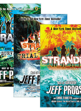 Stranded 搁浅系列3册 儿童动作冒险小说 Jeff Probst进口原版英文书籍
