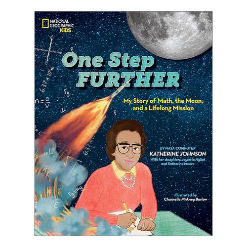 英文原版 One Step Further 更进一步 关于数学 月球和终身使命的故事 儿童精装女性传记绘本 Katherine Johnson 进口英语原版书籍