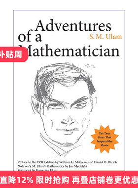 英文原版 Adventures of a Mathematician 一位数学家的经历 近代世界十大数学家之一S. M. Ulam乌拉姆自传 英文版 进口英语书籍