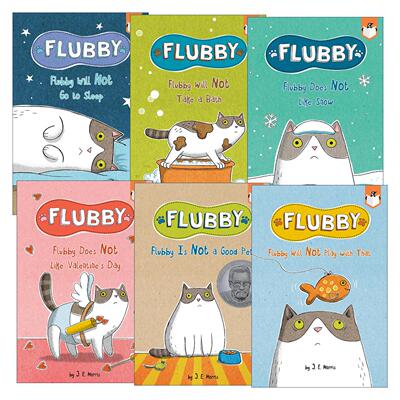 英文原版 Flubby 大懒猫费洛比系列6册 兰登桥梁小读本 儿童绘本 幽默全彩插画桥梁书 英文版 进口英语原版书籍