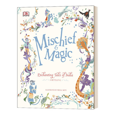 英文原版 Mischief and Magic Enchanting Tales of India 印度神话民间故事和传说故事绘本 精装 英文版 进口英语原版书籍
