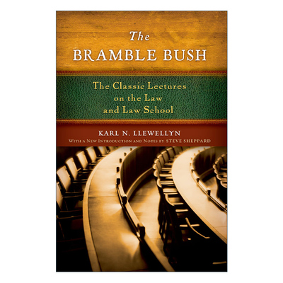 The Bramble Bush 荆棘丛 关于法律与法学院的经典演讲 卡尔·卢埃林进口原版英文书籍