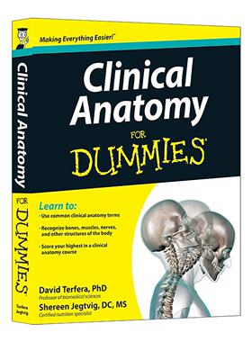 英文原版 Clinical Anatomy for Dummies 临床解剖学入门 英文版 进口英语原版书籍