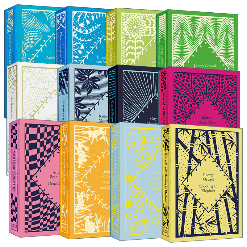 英文原版 Little Clothbound Classics 企鹅小布纹经典2023春季系列12册 给青年诗人的信 白夜 月光 莫泊桑 英文版 进口英语书籍