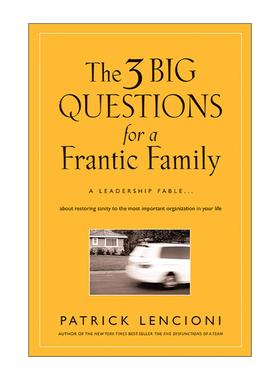 英文原版 The Three Big Questions for a Frantic Family 职业家庭的三大问题 精装 派特里克兰西尼奥 英文版 进口英语原版书籍