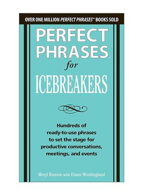 英文原版 Perfect Phrases for Icebreakers 破冰对话完美用语 英文版 进口英语原版书籍