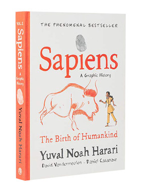 英文原版 Sapiens A Graphic History 人类简史1 从动物到上帝 漫画小说 漫画社科科普 英文版 进口英语原版书籍