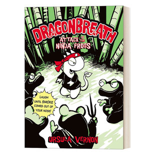 英文原版 Dragonbreath #2 Attack of the Ninja Frogs 龙吸2 全彩儿童幽默漫画桥梁章节小说 英文版 进口英语原版书籍
