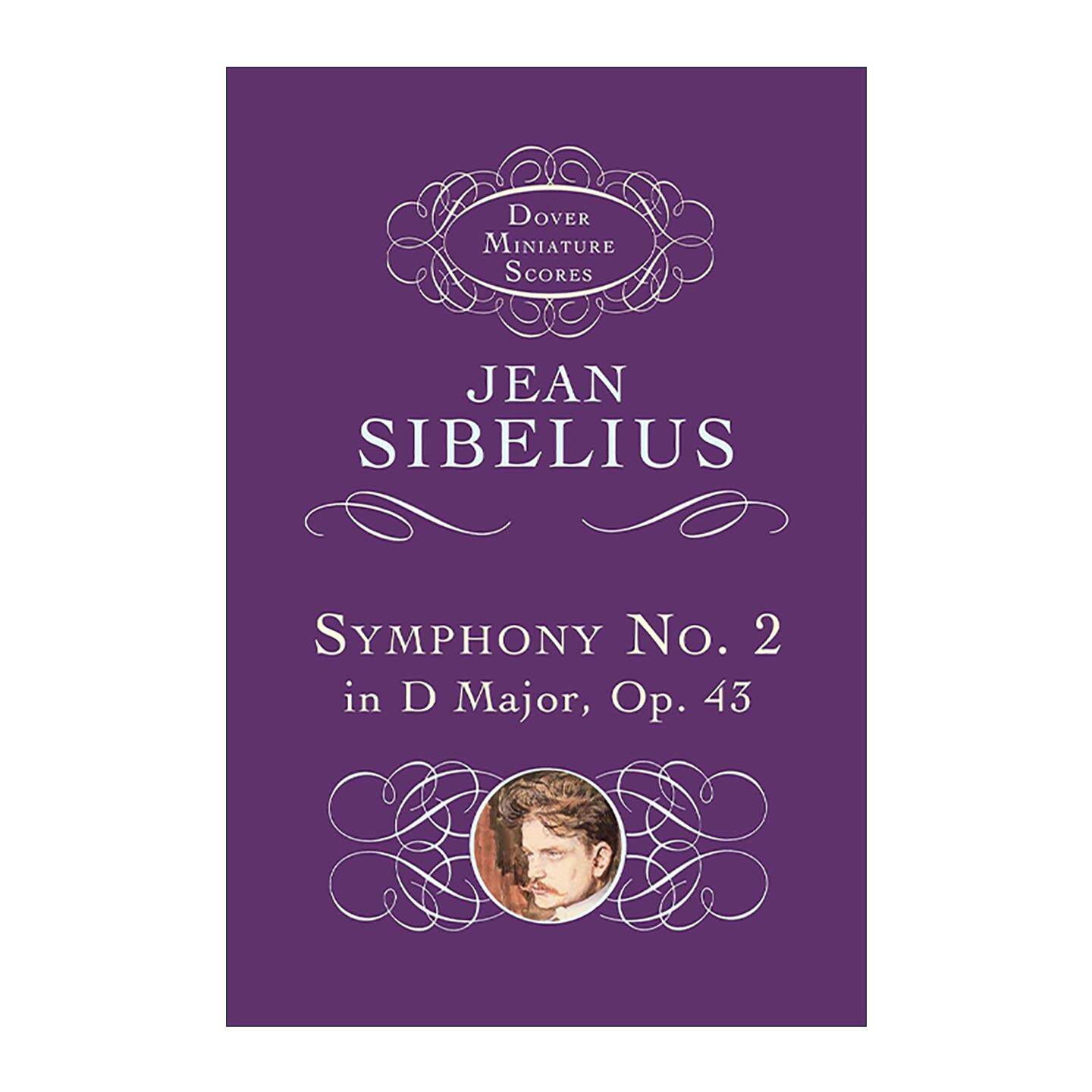 英文原版 Symphony No.2 in D Major Op.43 让·西贝柳斯D大调第二号交响曲全谱 英文版 进口英语原版书籍