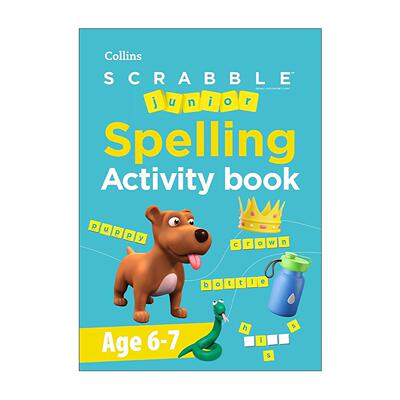 英文原版 Collins SCRABBLE Junior Spelling Activity book Age 6-7 柯林斯少儿拼写练习活动书 英文版 进口英语原版书籍