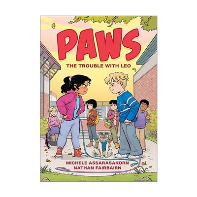 英文原版 Paws 05 The Trouble with Leo 爪子系列5 与里奥的争吵 儿童漫画 Nathan Fairbairn 英文版 进口英语原版书籍
