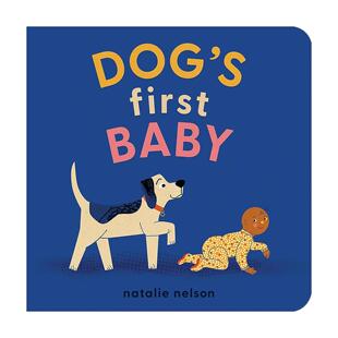 英文原版 Dog's First Baby Dog and Cat's First 1 狗的宝宝 新家庭成员 儿童绘本 纸板书 英文版 进口英语原版书籍