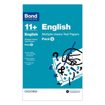 英文原版 Bond 11+ English Multiple-Choice Test Papers Pack 2 牛津邦德英国小升初英语选择题试卷练习套装2 英文版 进口书籍