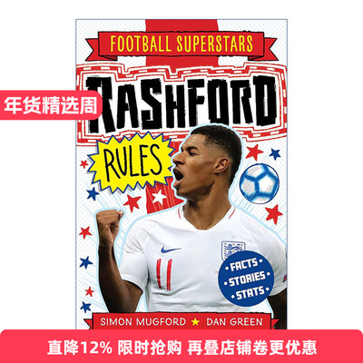 英文原版 Football Superstars Rashford Rules 足球明星特辑 马库斯·拉什福德 儿童运动人物科普百科 英文版 进口英语原版书籍