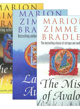 英文原版 Avalon 阿瓦隆三部曲1-3册 玛丽昂·齐默·布拉德利奇幻小说 英文版 进口英语原版书籍