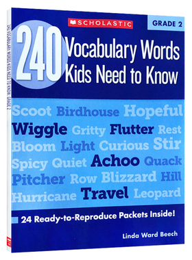 240 Vocabulary Words Kids Need to Know Grade 2进口英文原版书籍