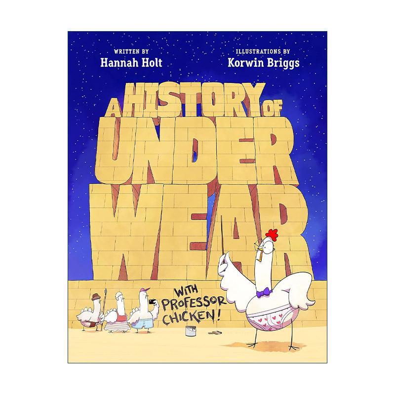 英文原版 A History of Underwear with Professor Chicken 公鸡教授的内衣史 精装图画书 英文版 进口英语原版书籍