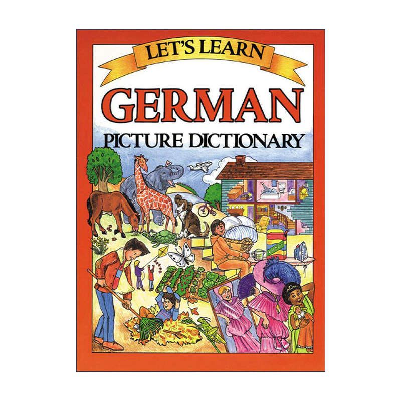 英文原版 Let's Learn German Picture Dictionary 德语图解字典 精装 英文版 进口英语原版书籍