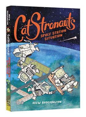 英文原版 CatStronauts Space Station Situation 猫猫历险记 空间站情况 英文版 全彩漫画书 太空宇宙题材 奇幻冒险儿童故事书