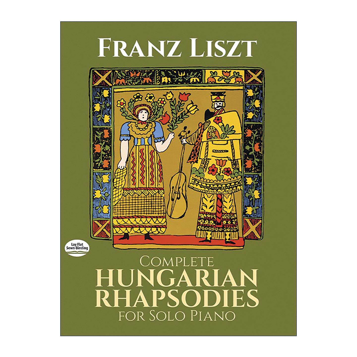 英文原版 Complete Hungarian Rhapsodies for Solo Piano 匈牙利狂想曲钢琴独奏完整乐谱 英文版 进口英语原版书籍