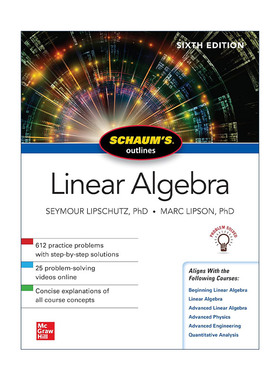 英文原版 Schaum's Outline of Linear Algerbra 全美经典学习指导系列 线性代数 第6版 英文版 进口英语原版书籍
