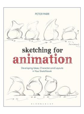英文原版 Sketching for Animation 动画素描教程 Peter Parr 英文版 进口英语原版书籍