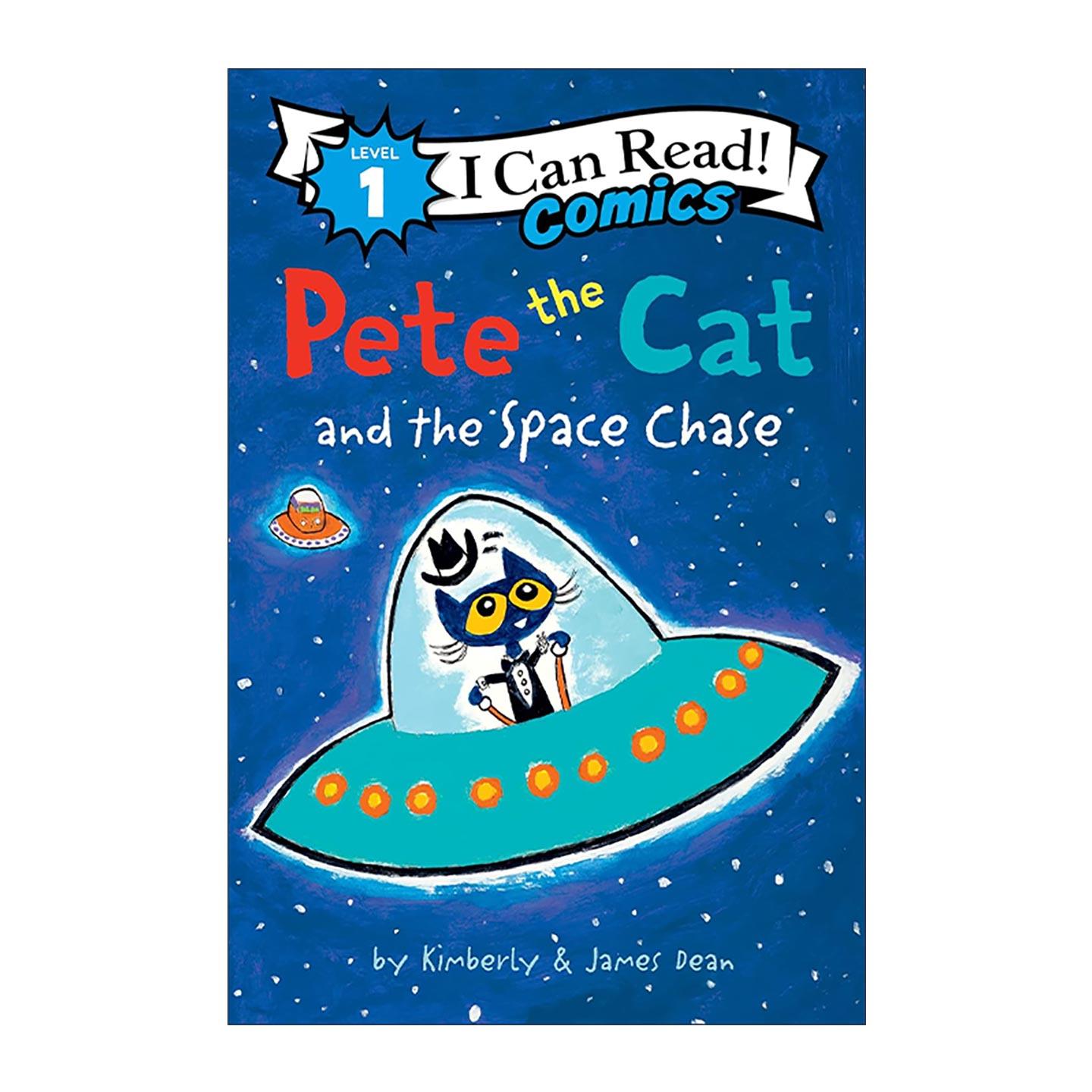 英文原版 Pete the Cat and the Space Chase 皮特猫 上太空 I Can Read Comics Level 1分级阅读儿童漫画 进口英语原版书籍
