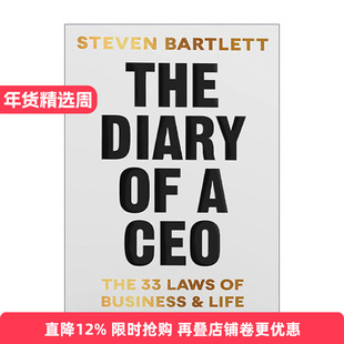 英文原版 The Diary of a CEO 首席执行官日记 商业和生活的33条法则 创业 精装 Steven Bartlett 英文版 进口英语原版书籍