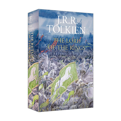 英文原版小说 The Lord Of The Rings 3 — The Return Of The King 指环王3 精装水彩插画版 英文版 进口英语原版书籍
